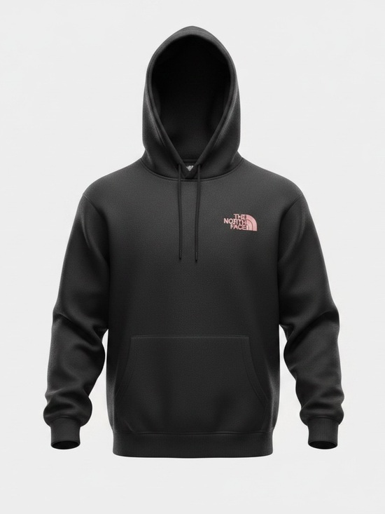 The North Face Other - The North Face Black Hoodie with Pink Chest Logo